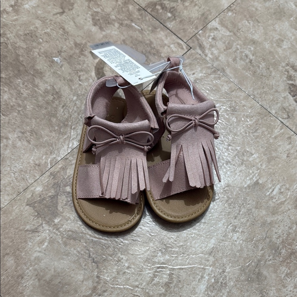 Old Navy Pink Fringe Sandals